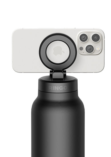Gourde isotherme Ringo Pro noire vue détaillée