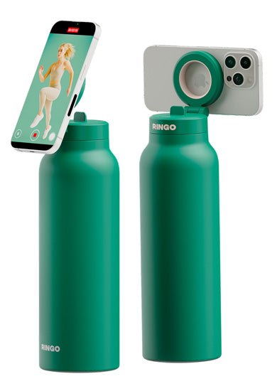 Gourde isotherme Ringo Pro verte vue détaillée