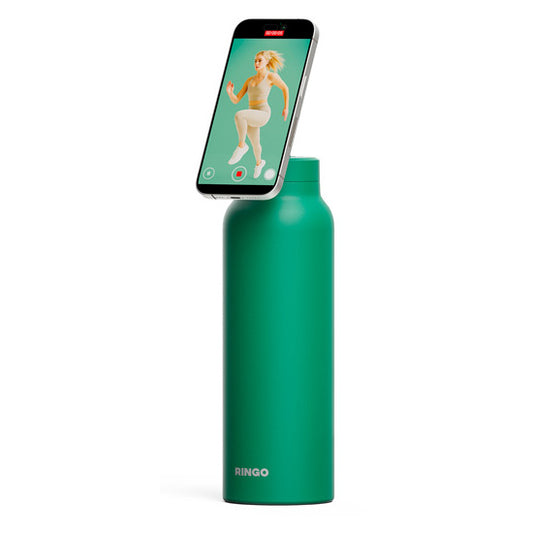 Gourde MagSafe Ringo Pro verte 710 ml avec porte-téléphone intégré