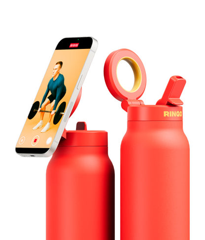 Paille rétractable de la gourde Ringo Pro orange