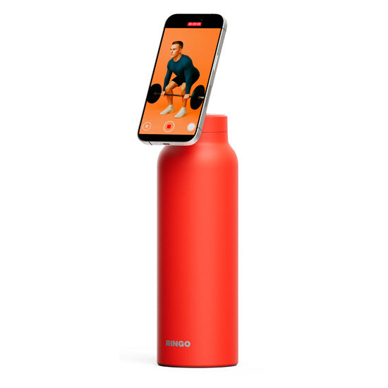 Gourde MagSafe Ringo Pro orange 710 ml avec porte-téléphone intégré